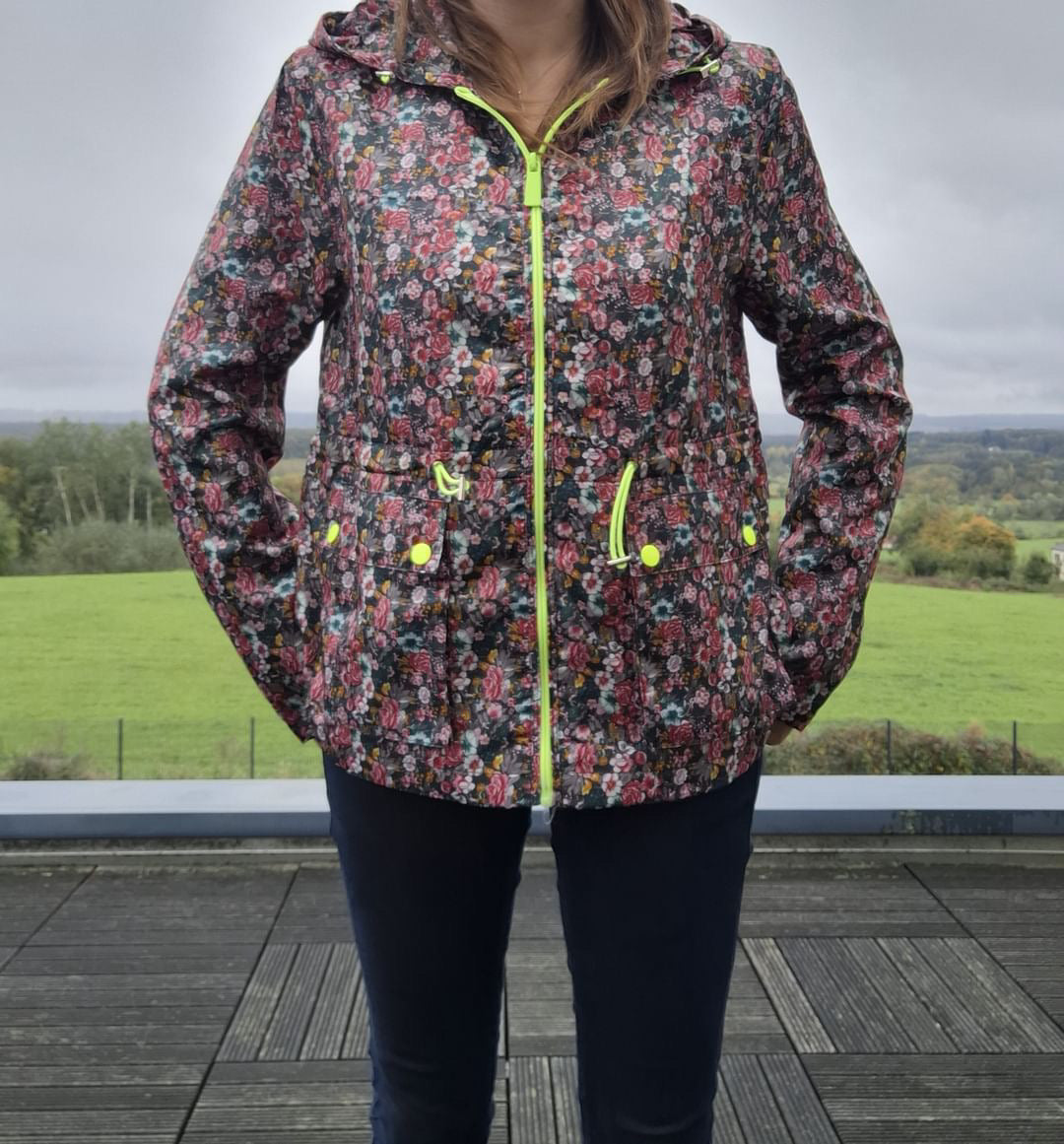 Attrait Paris - Imperméable mi long léger liberty fleuri