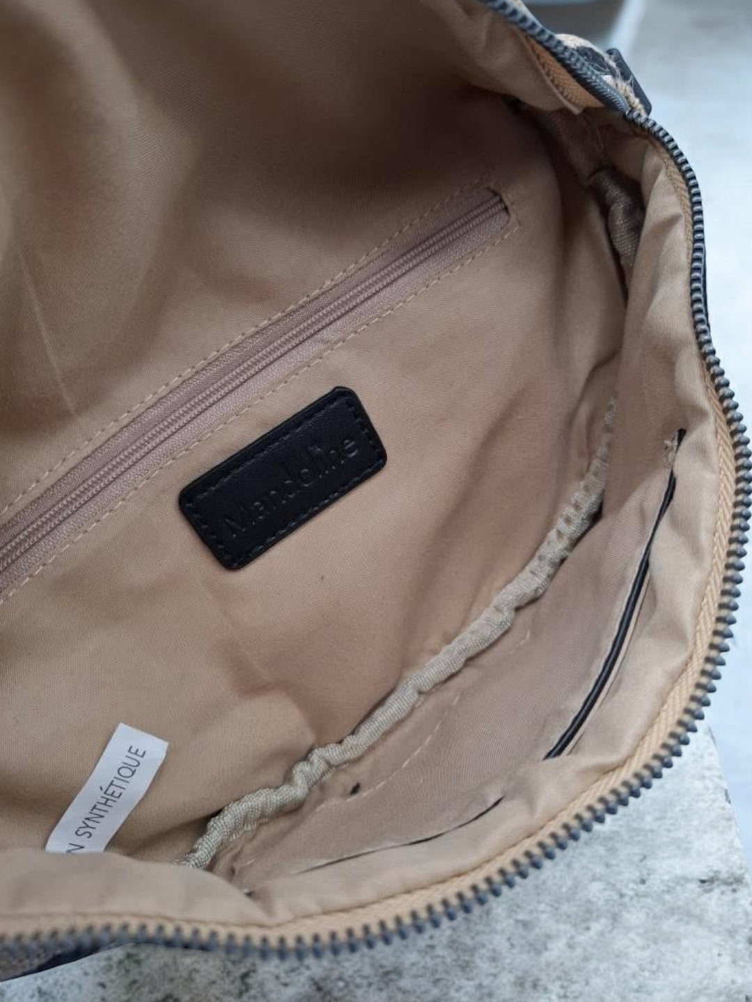 Sac banane une poche en toile de jute léopard noir