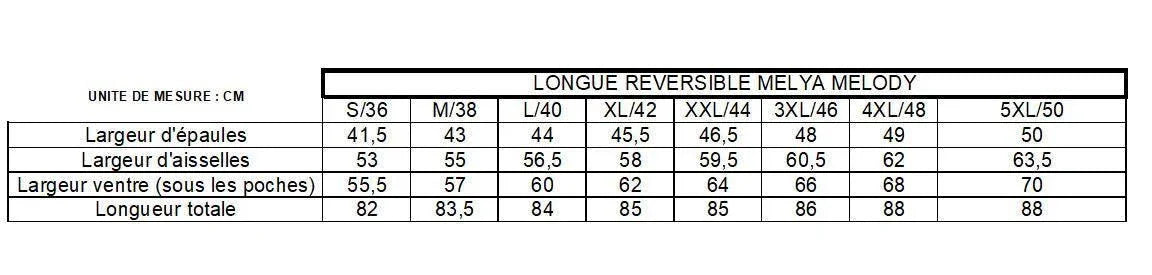 Melya Melody - Imperméable réversible mi-long sans garnissage ouate couleur bleu ciel/doré