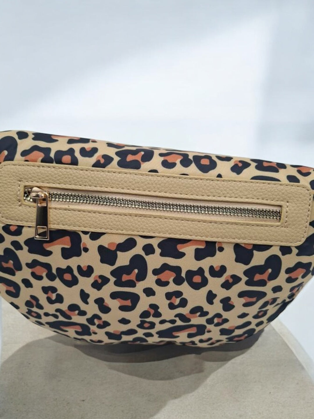 Sac banane tissu doux imprimé léopard 2 curseurs
