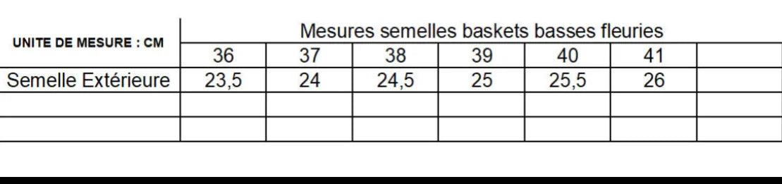 Chaussures baskets basses toile liberty fleuri style converse