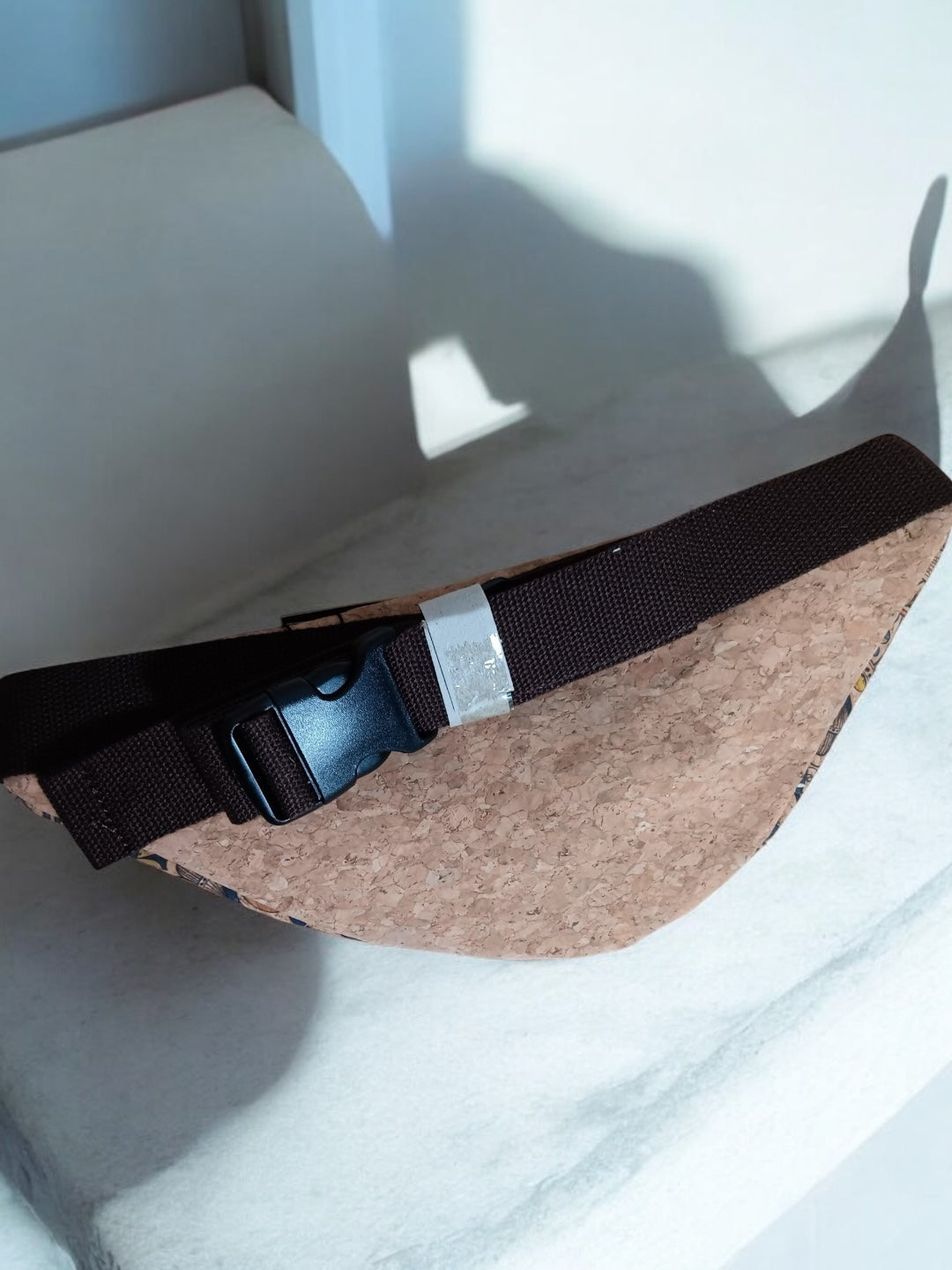 Sac banane en liège motifs « bariolés » - 2 poches