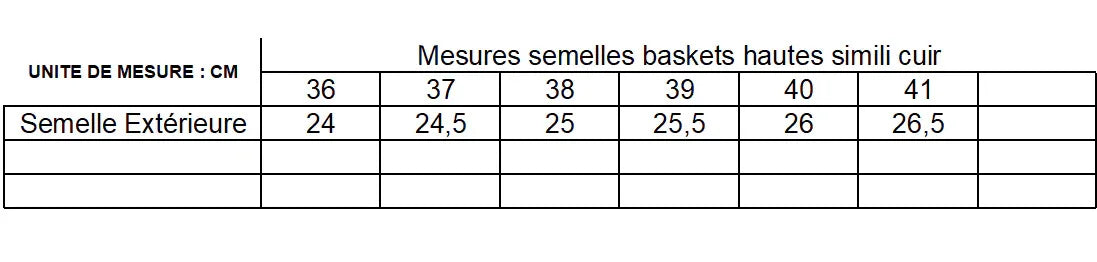 Chaussures baskets hautes argenté et blanc type converse