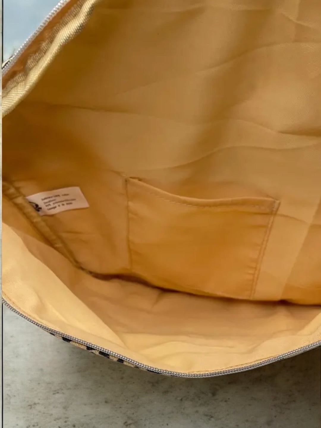 Sac banane en coton léopard camel marron La Ptite Cachottiere