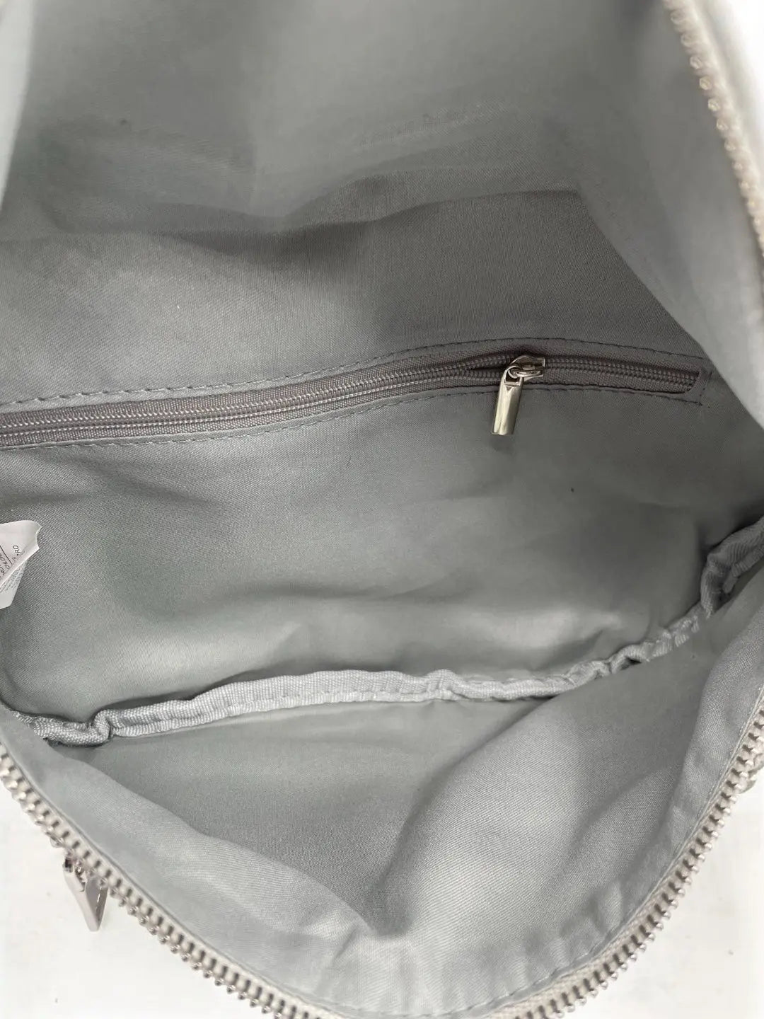 Sac banane tissu jean gris clair 2 poches Le Petit Placard