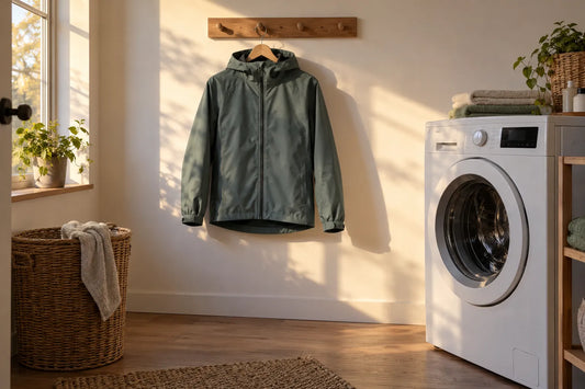 Entretien imperméable : lavage, séchage et déperlance