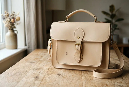 Comment enlever une tache sur un sac en cuir clair ?