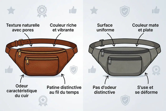 Sac banane cuir véritable : guide pour choisir votre banane