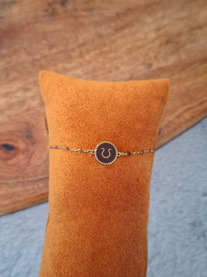 Bracelet à chaîne fine signe astrologique coloré