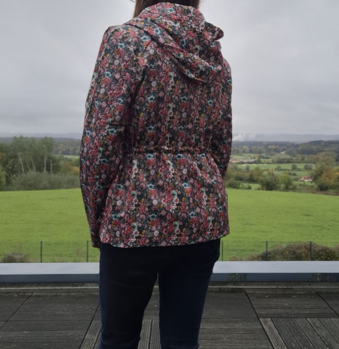 Attrait Paris - Imperméable mi long léger liberty fleuri