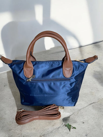 Sac à main fourre-tout petit modèle couleur bleu marine