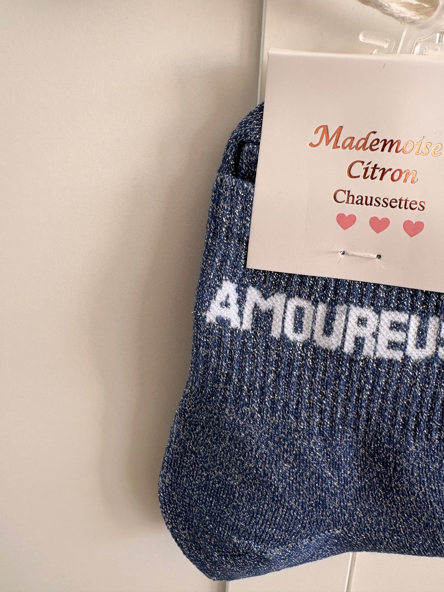 Calcetines altos con lentejuelas Amoureuse - Calcetines románticos