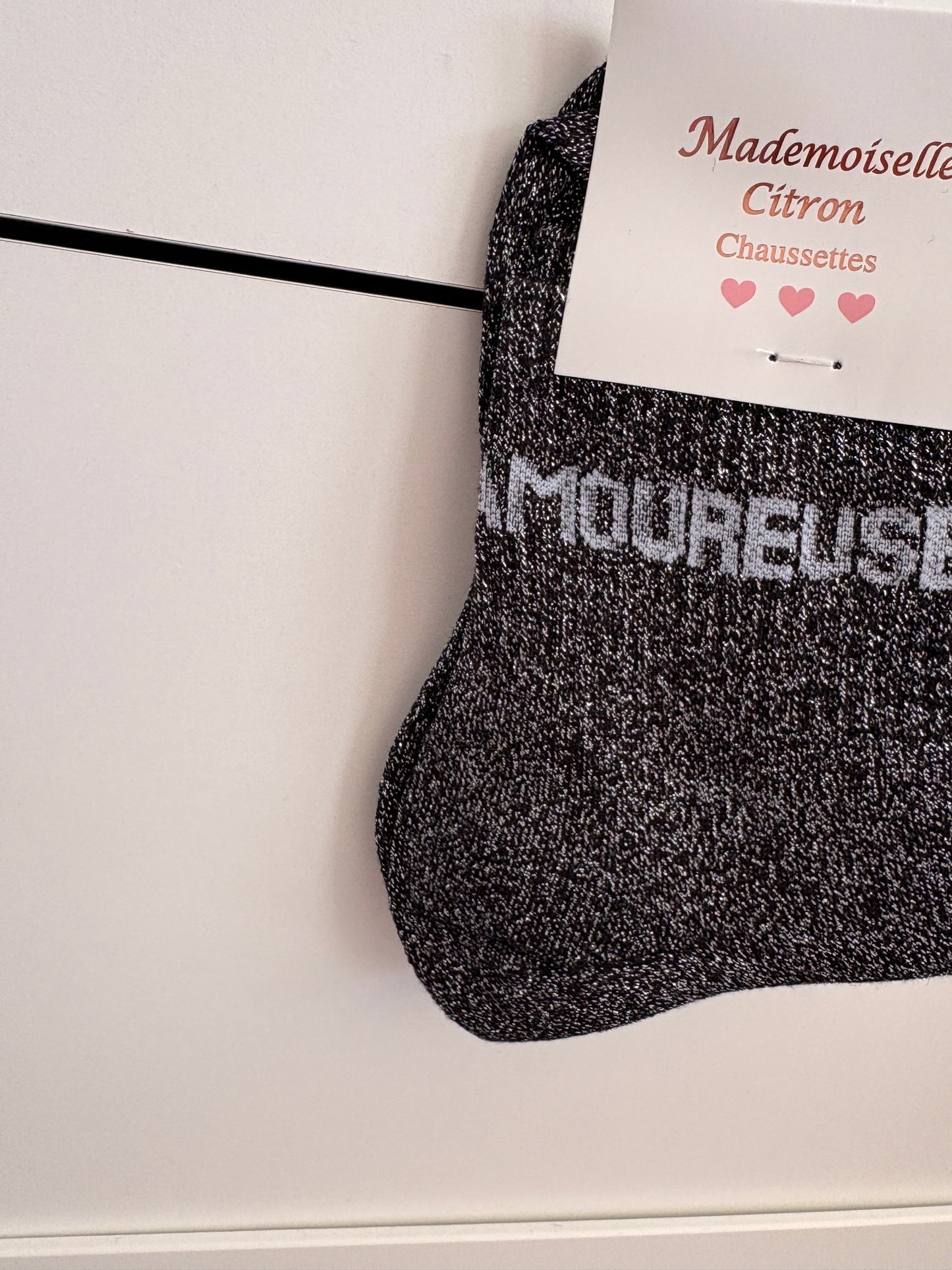 Calcetines altos con lentejuelas Amoureuse - Calcetines románticos