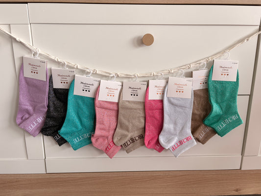 Chaussettes socquettes pailletées “Bichette”