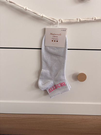 Chaussettes socquettes pailletées “Bichette”