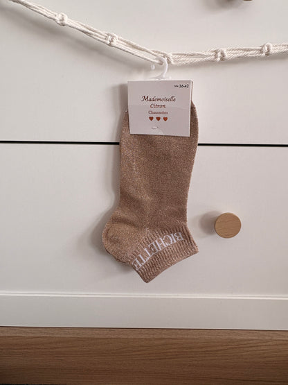 Chaussettes socquettes pailletées “Bichette”