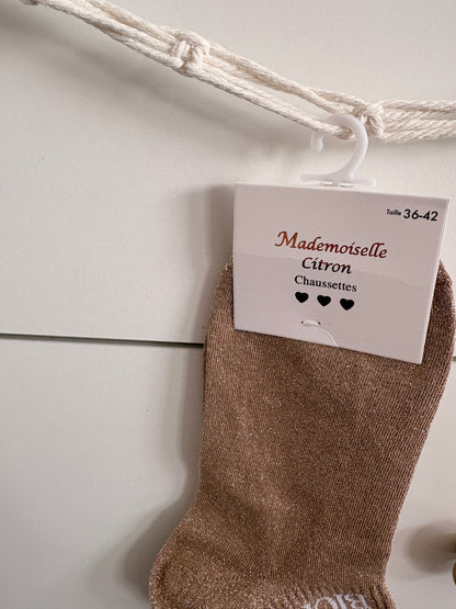 Chaussettes socquettes pailletées “Bichette”