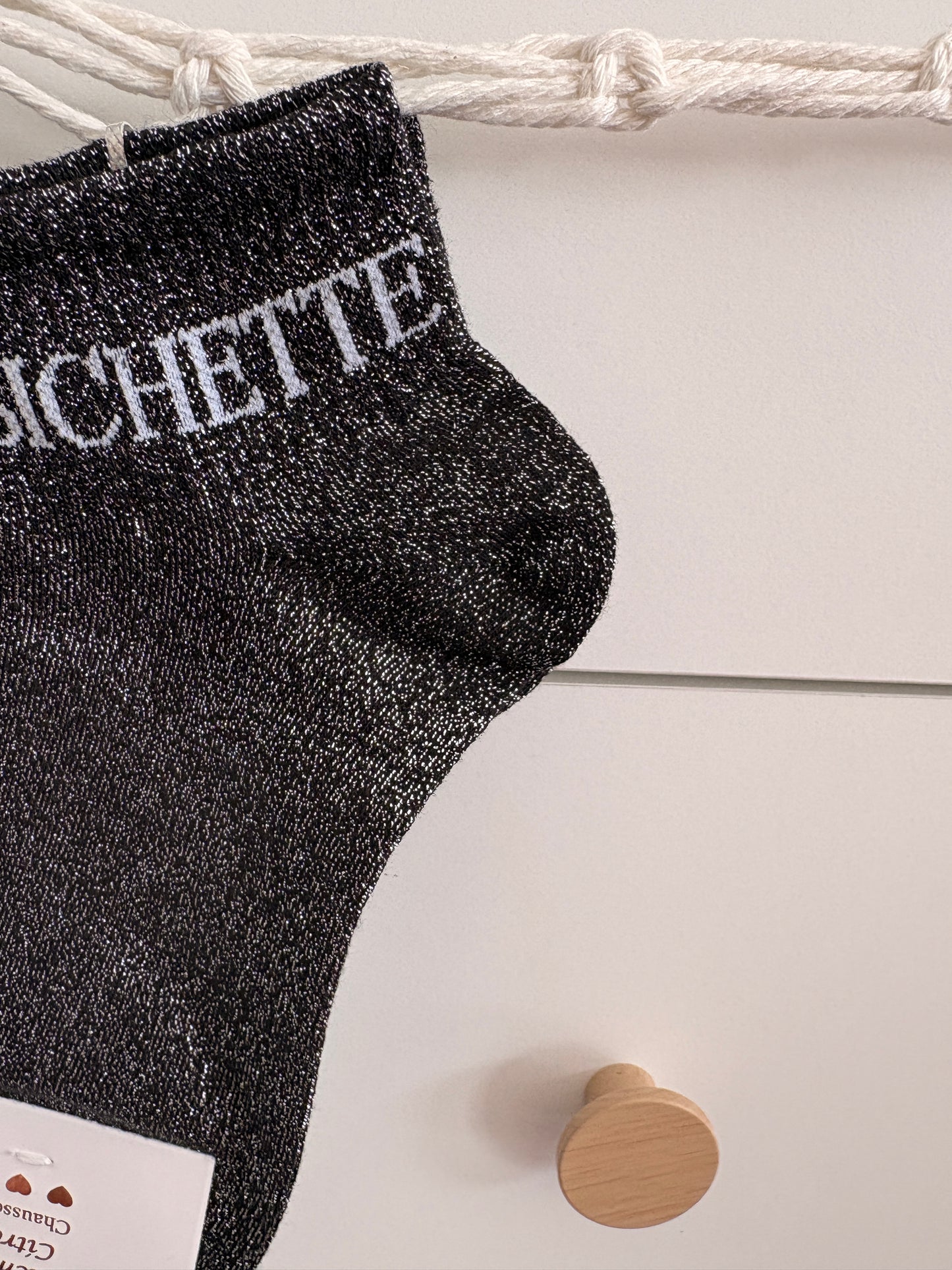 Chaussettes socquettes pailletées “Bichette”