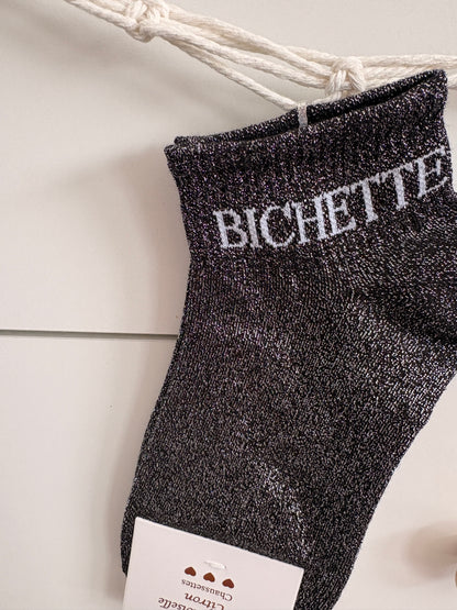 Chaussettes socquettes pailletées “Bichette”