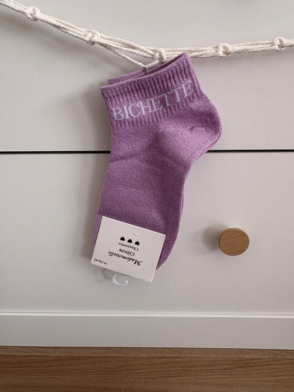 Chaussettes socquettes pailletées “Bichette”