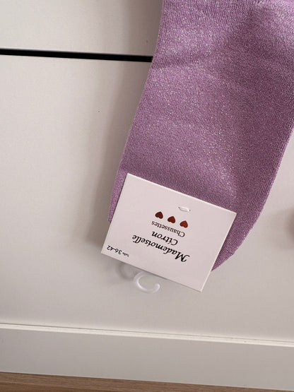 Chaussettes socquettes pailletées “Bichette”