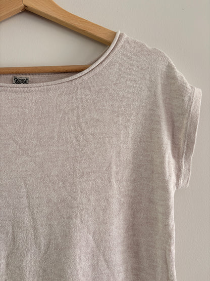 T-shirt Maille Beige Fille – Tape à l'Œil Seconde Main 12 ans
