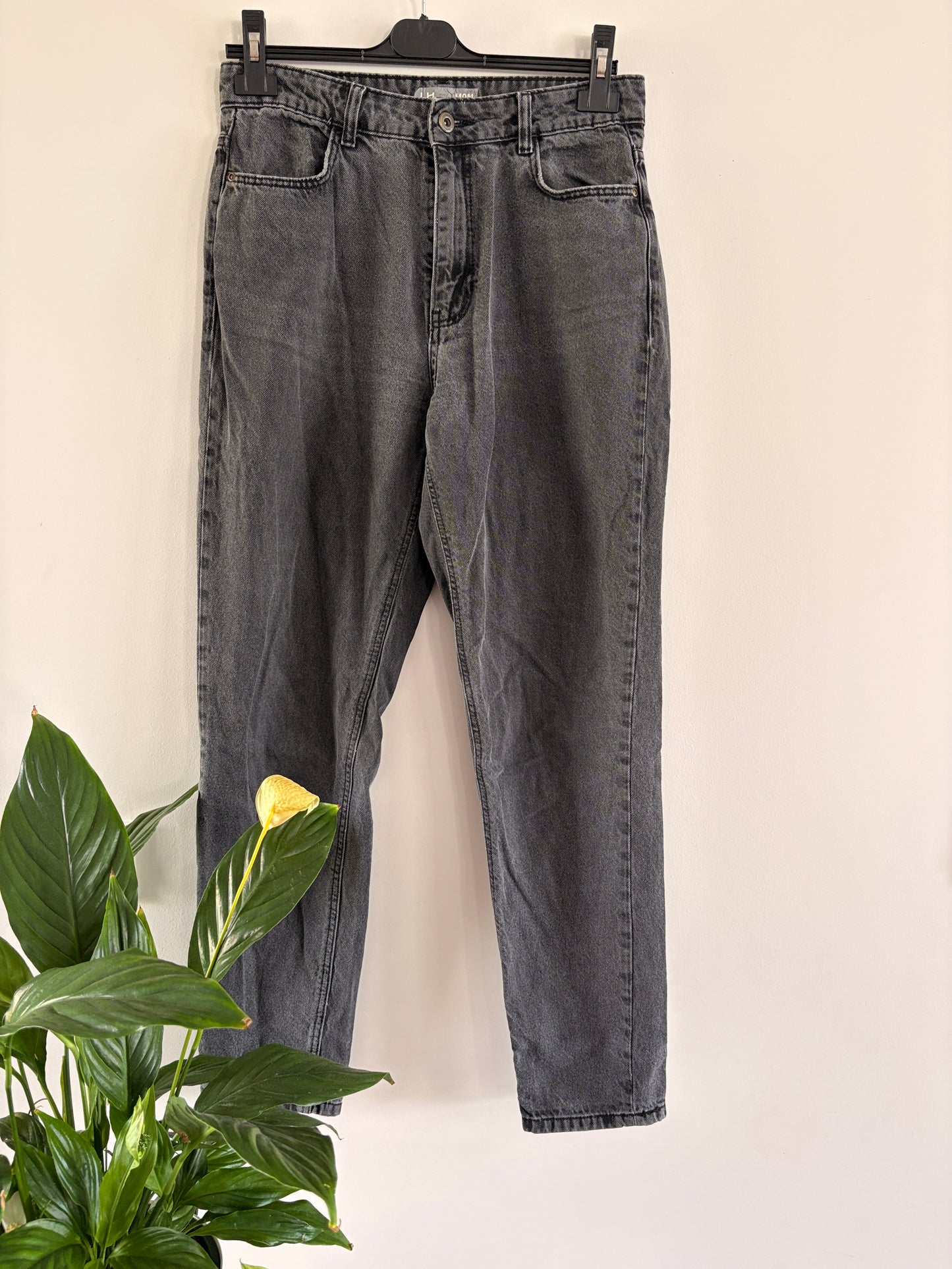 Jean Mom Gris Délavé Taille Haute taille M/38