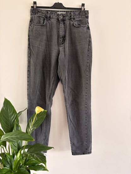 Jean Mom Gris Délavé Taille Haute taille M/38