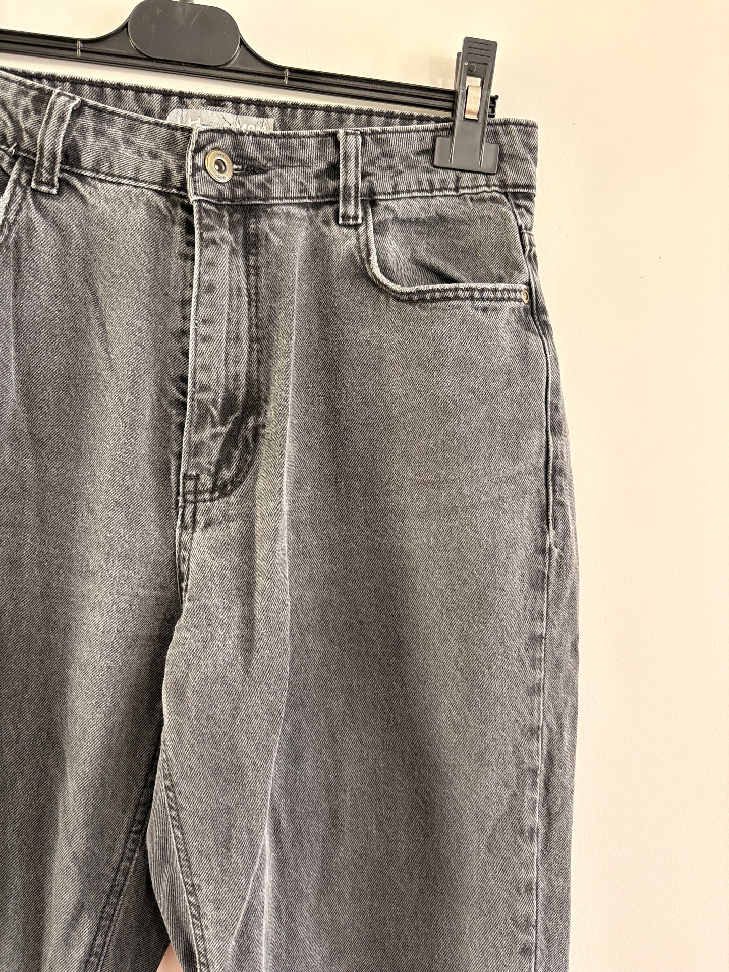Jean Mom Gris Délavé Taille Haute taille M/38