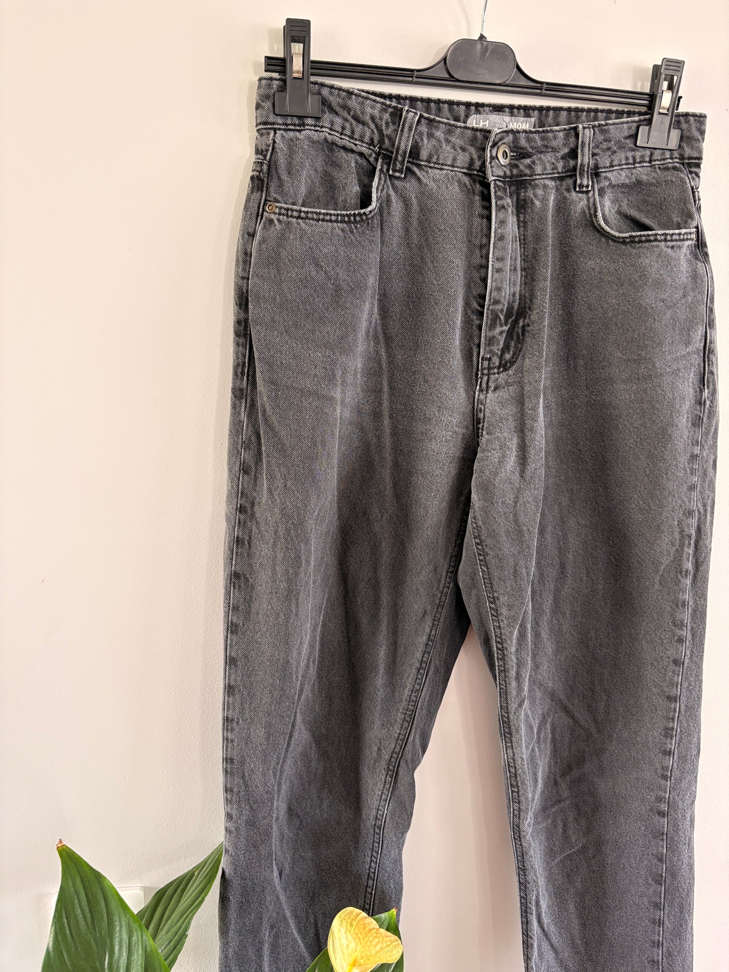 Jean Mom Gris Délavé Taille Haute taille M/38