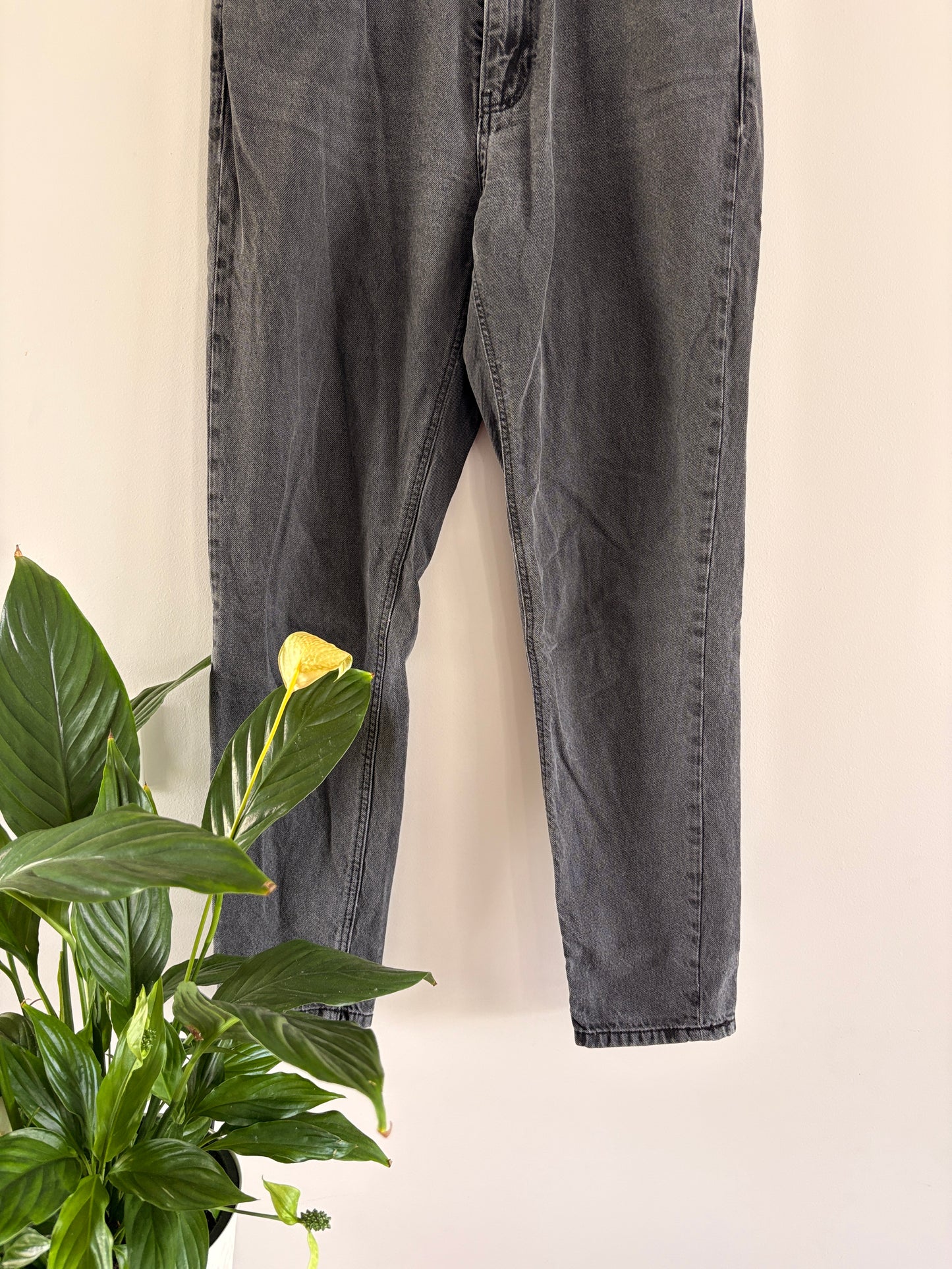 Jean Mom Gris Délavé Taille Haute taille M/38