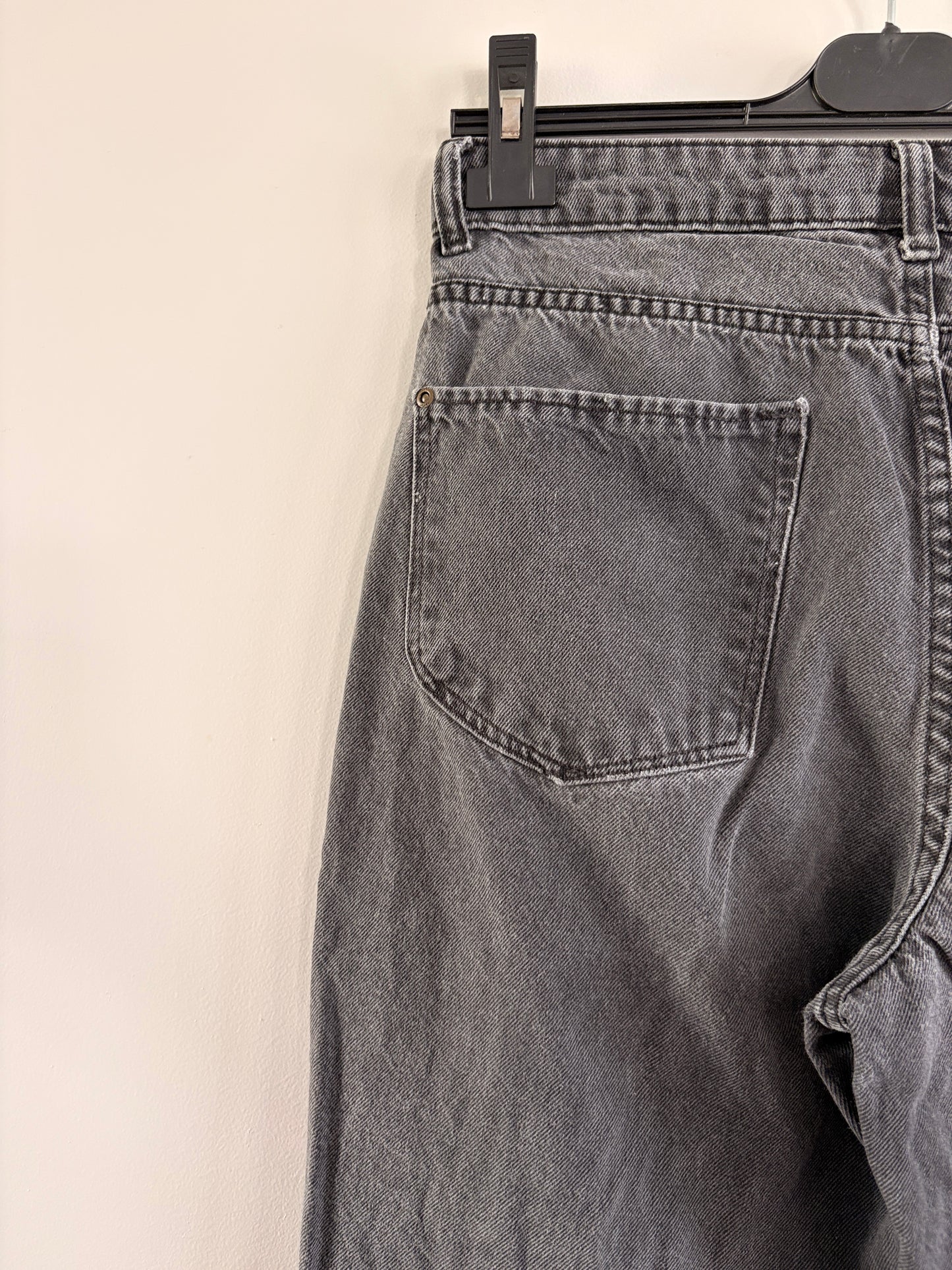 Jean Mom Gris Délavé Taille Haute taille M/38