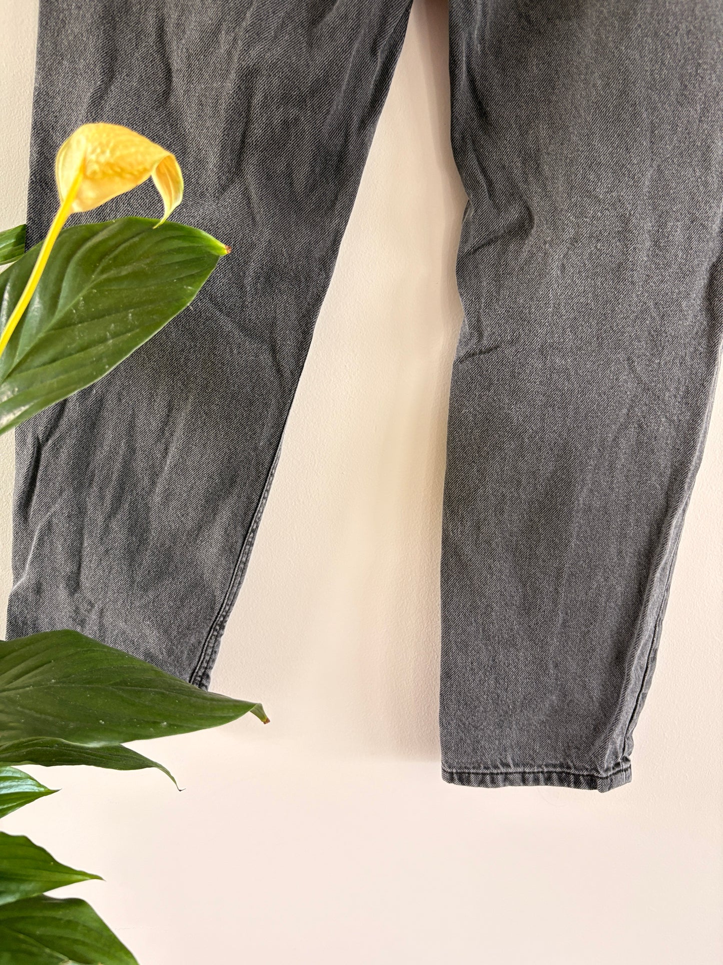 Jean Mom Gris Délavé Taille Haute taille M/38