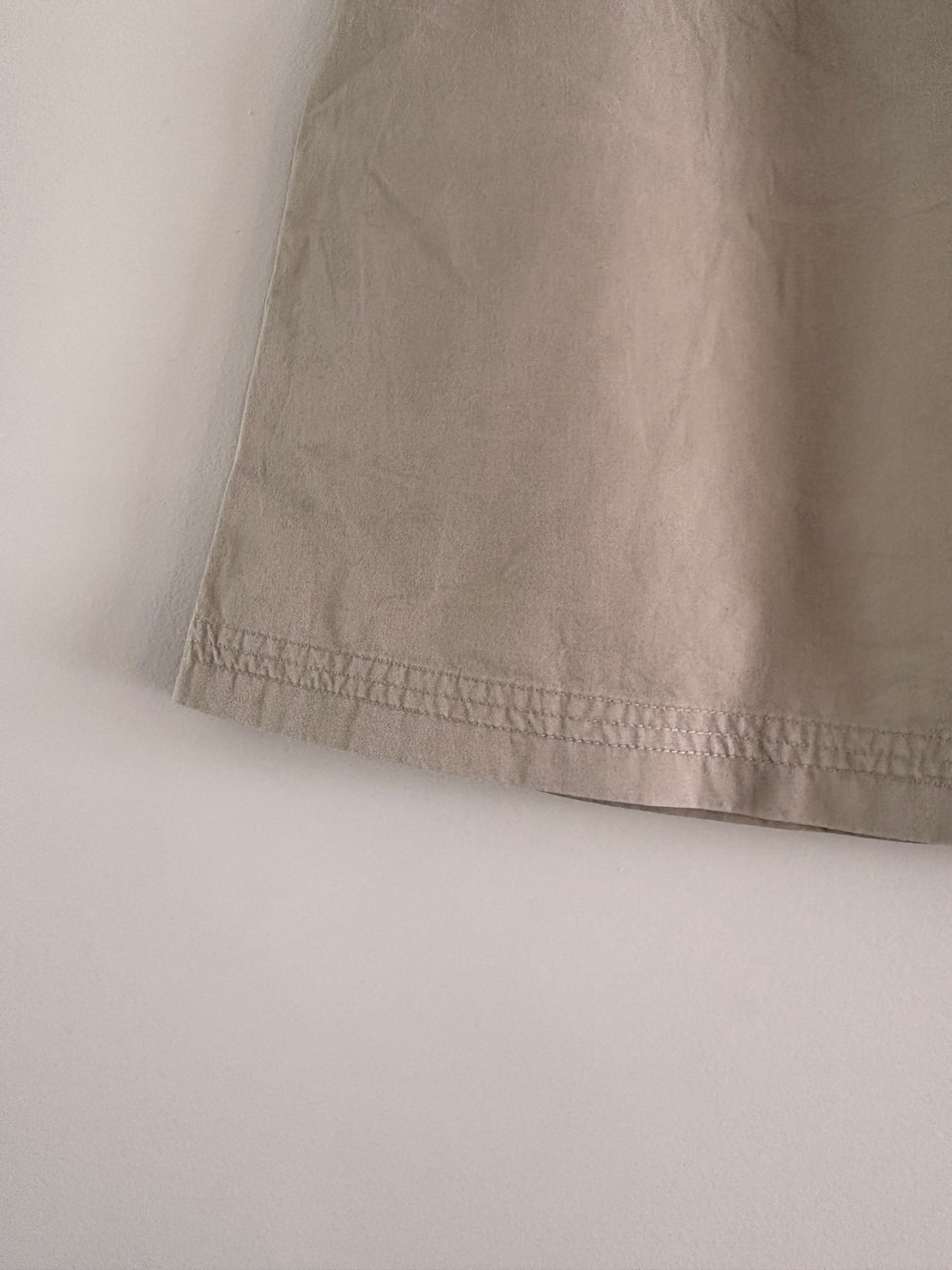 Jupe Beige Fille – Poches & Nœuds Menthe 12 ans