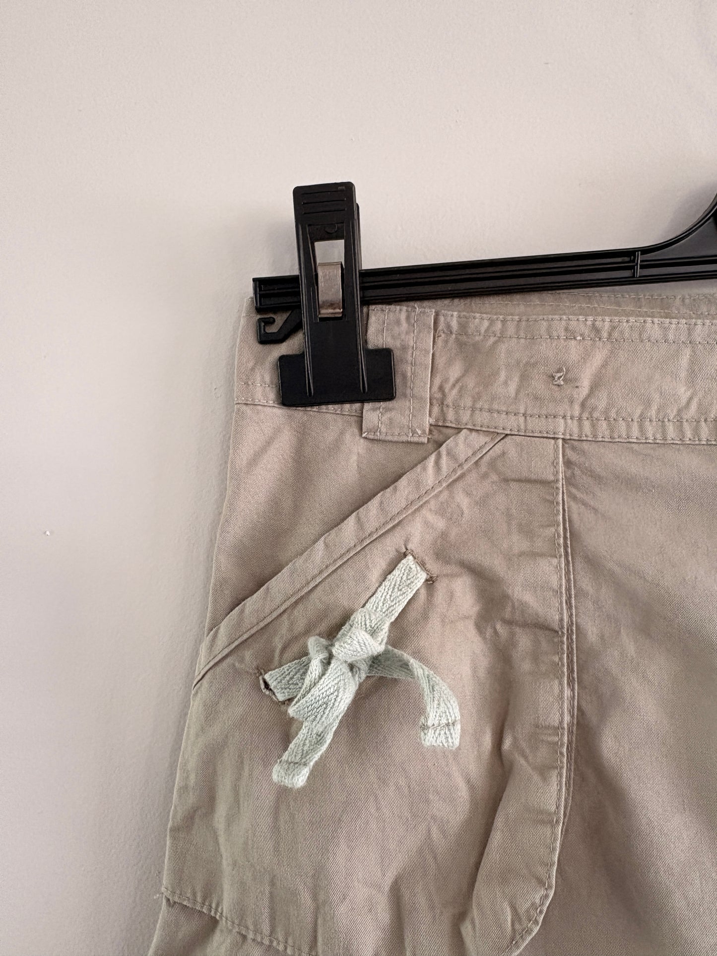 Jupe Beige Fille – Poches & Nœuds Menthe 12 ans