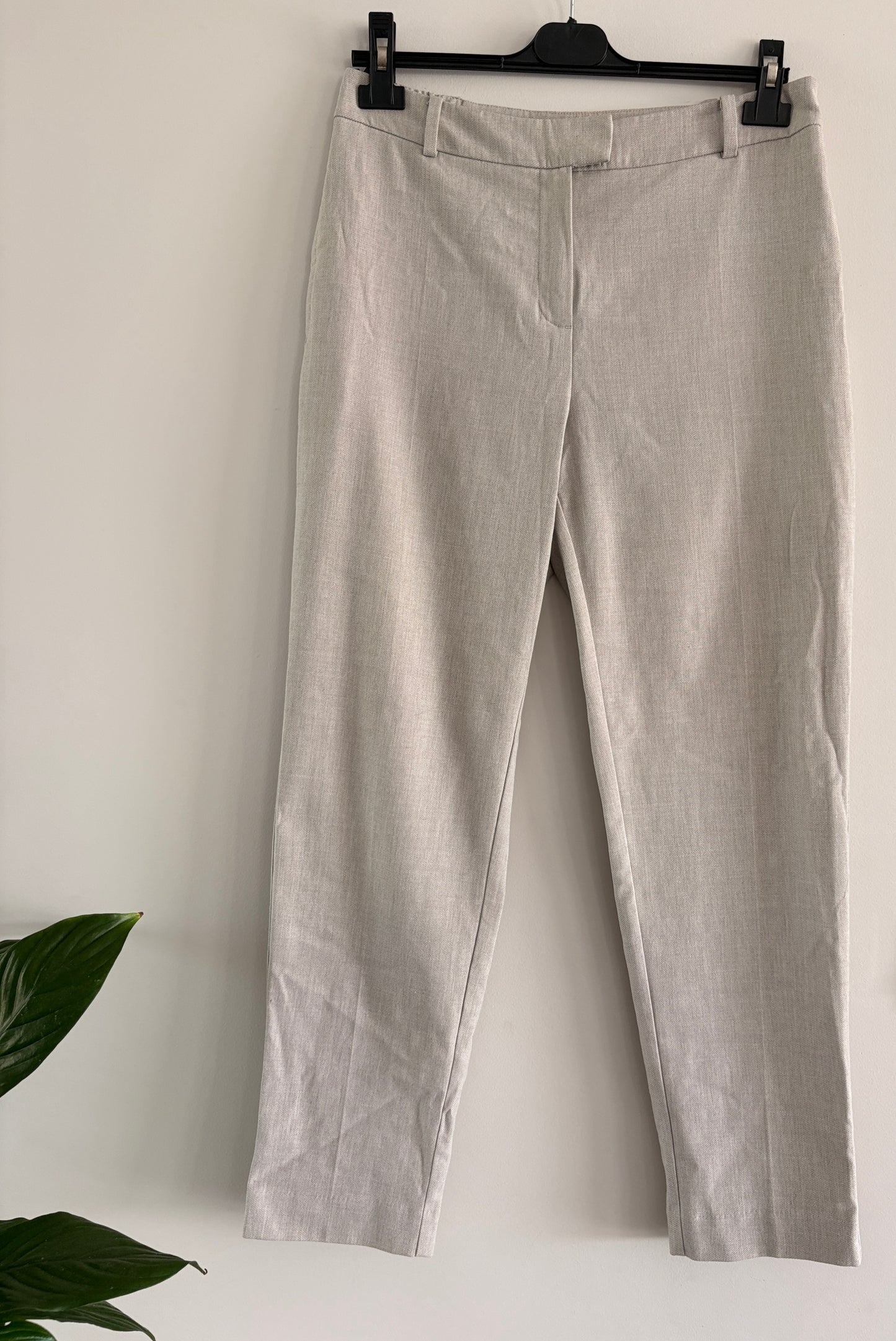 Pantalon Tailleur Beige – Coupe Droite & Élégante taille L/40
