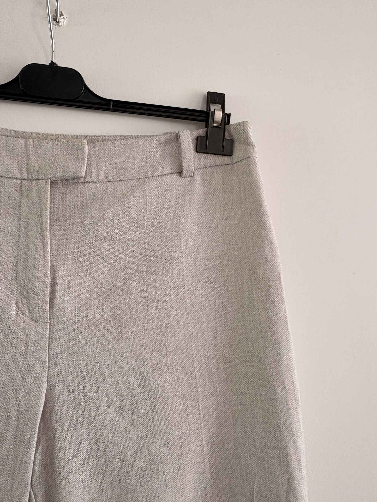 Pantalon Tailleur Beige – Coupe Droite & Élégante taille L/40