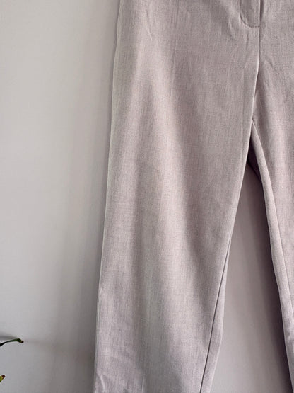 Pantalon Tailleur Beige – Coupe Droite & Élégante taille L/40