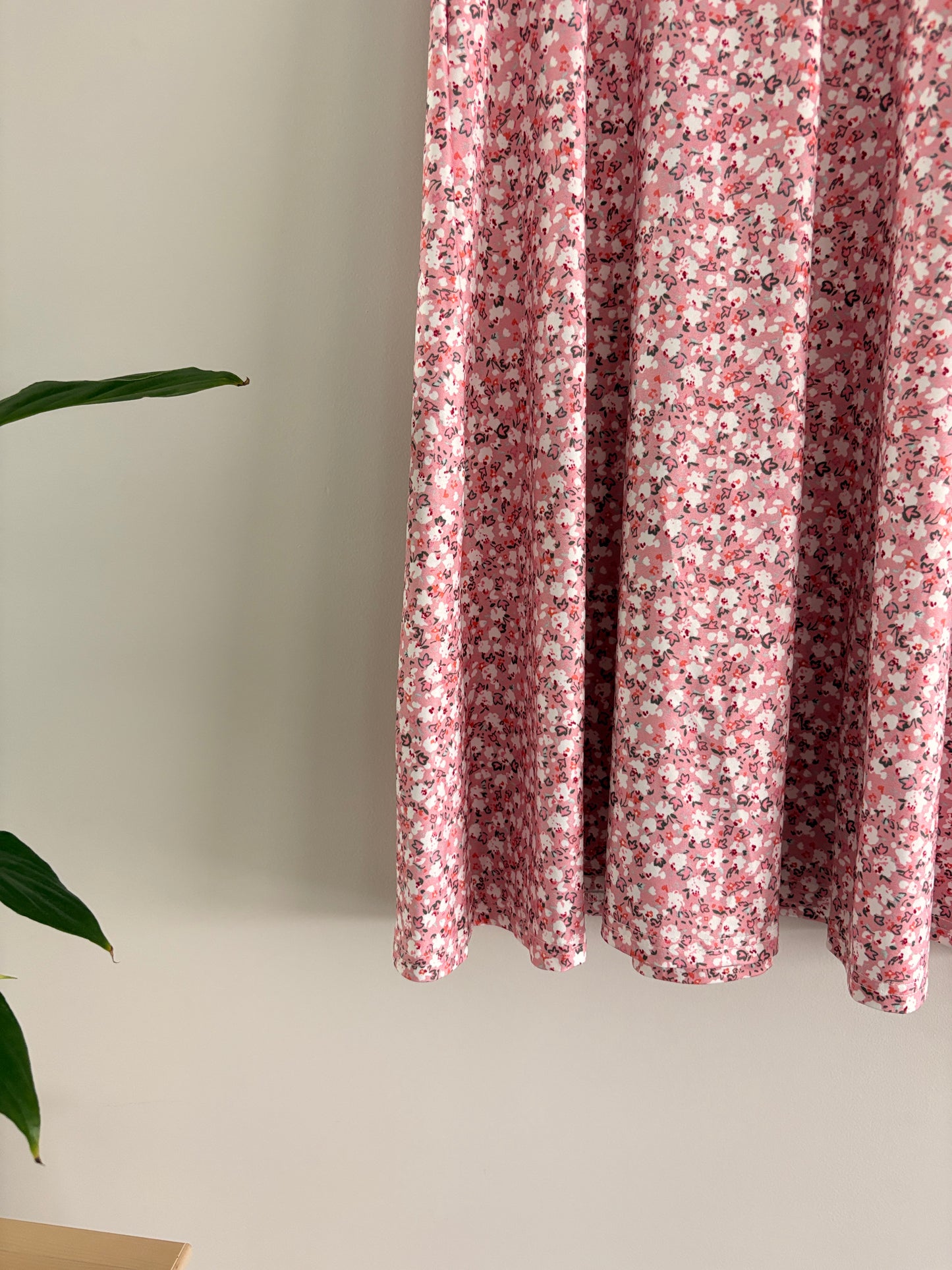 Robe Fleurie Rose Cache-Cœur Taille M/38
