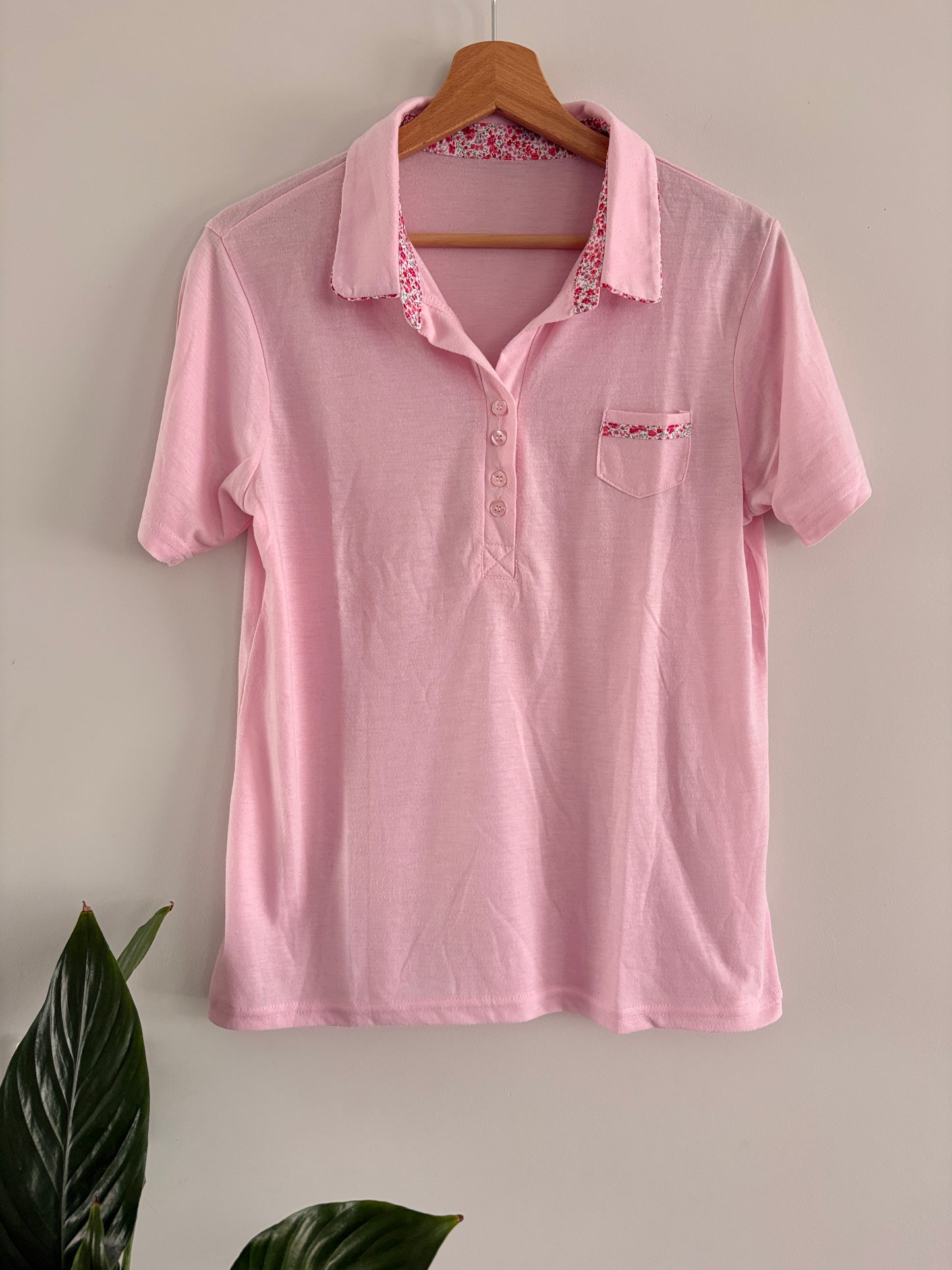 Polo Rose Femme Liberty Floral – Taille S/M