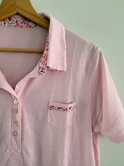 Polo Rose Femme Liberty Floral – Taille S/M