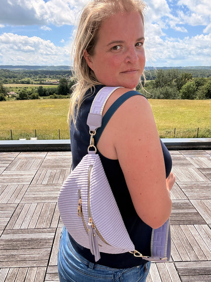 Sac Banane Velours Côtelé – Violet Lilas | Le Petit Placard