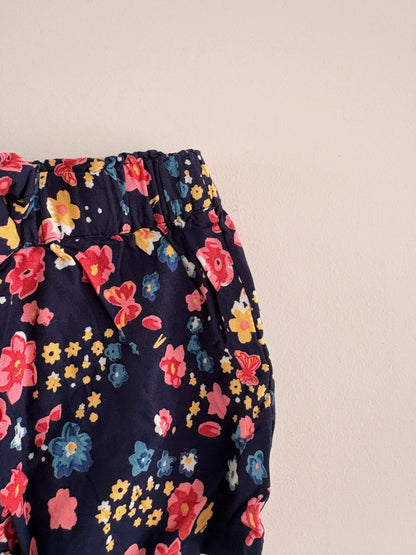Short Fleuri Enfant – Imprimé Floral Marine taille 3 ans