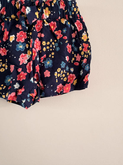 Short Fleuri Enfant – Imprimé Floral Marine taille 3 ans