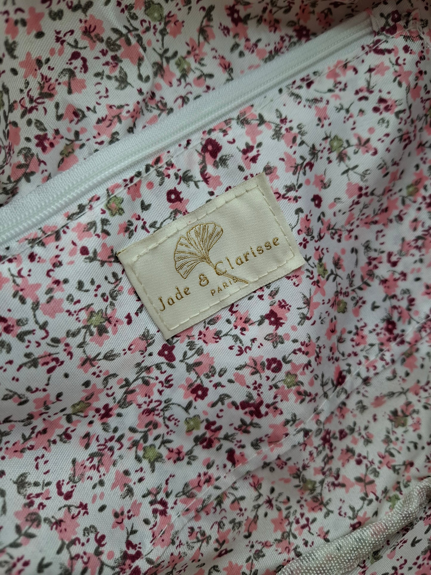 Sac banane en coton tissu bohème beige à rayures blanc doré