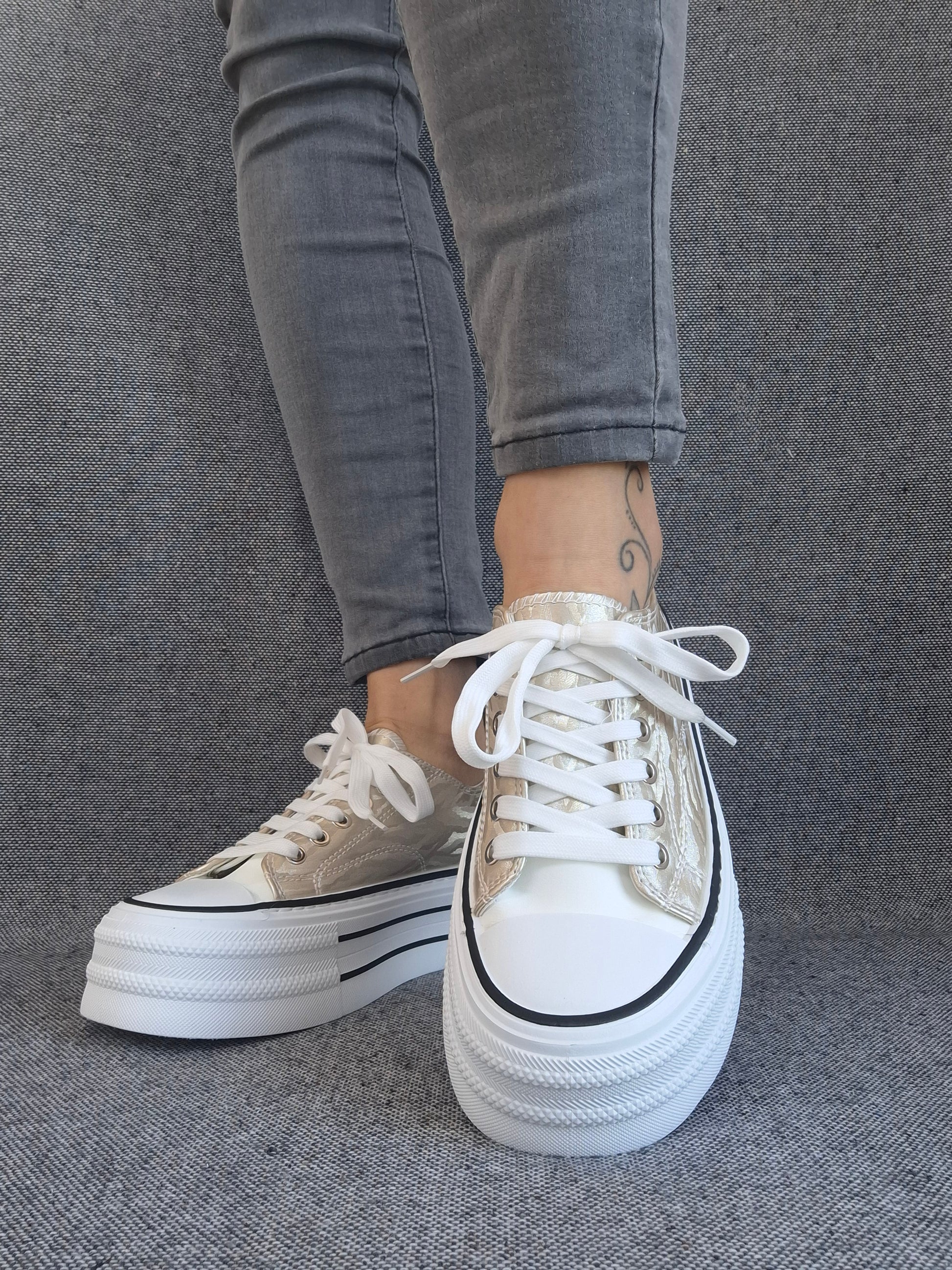 Plateforme Beige Converse Dore Plateforme Converse Chuck Taylor