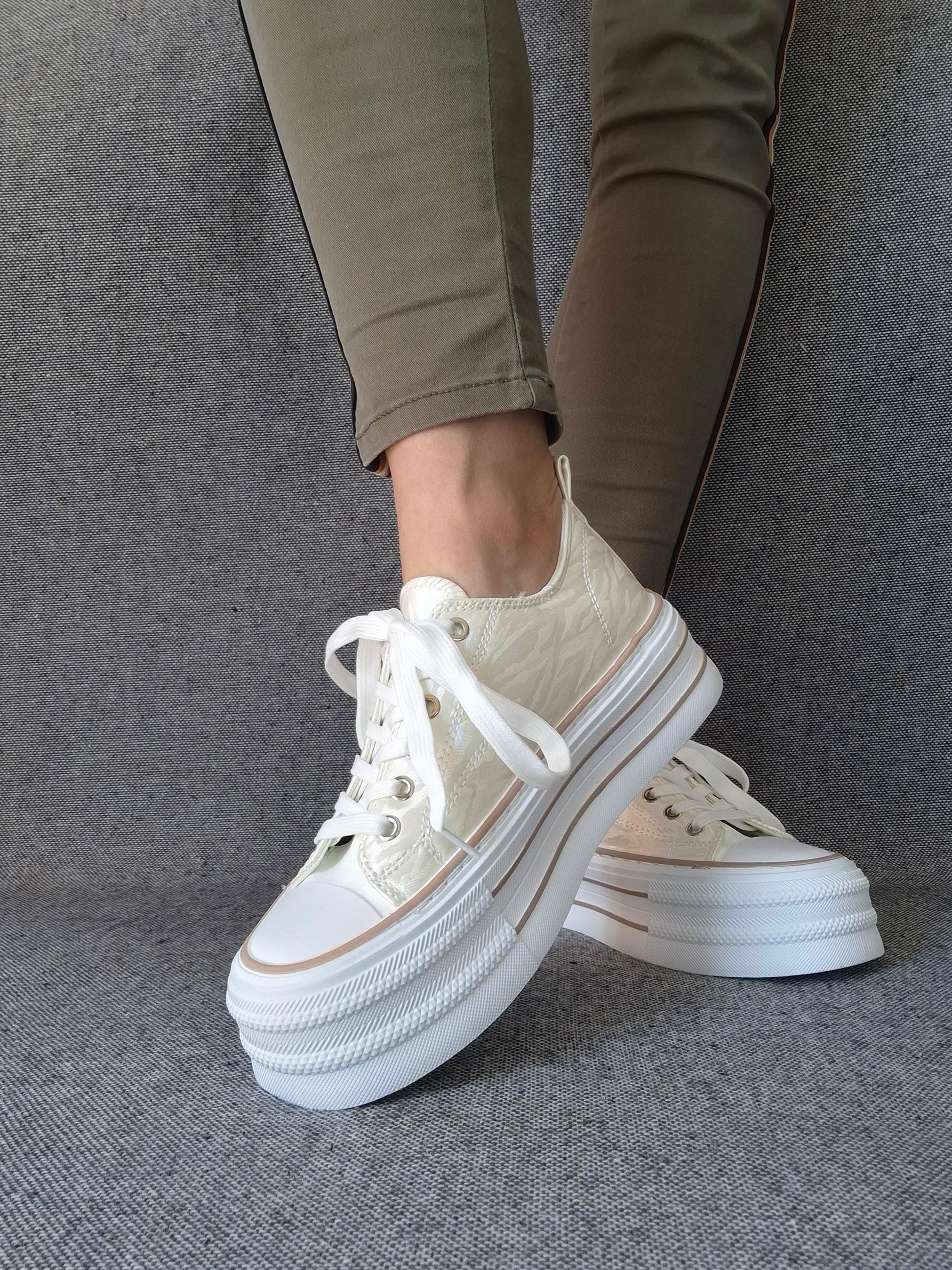 Chaussure Converse Converse Blanche Basse 39 Converse Plateforme