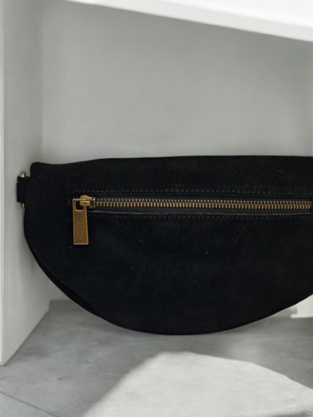 Sac banane cuir noir bandouliere cuir noir