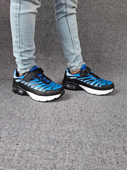 Chaussures baskets bleus et noires style TN requins - Enfant (garçon)