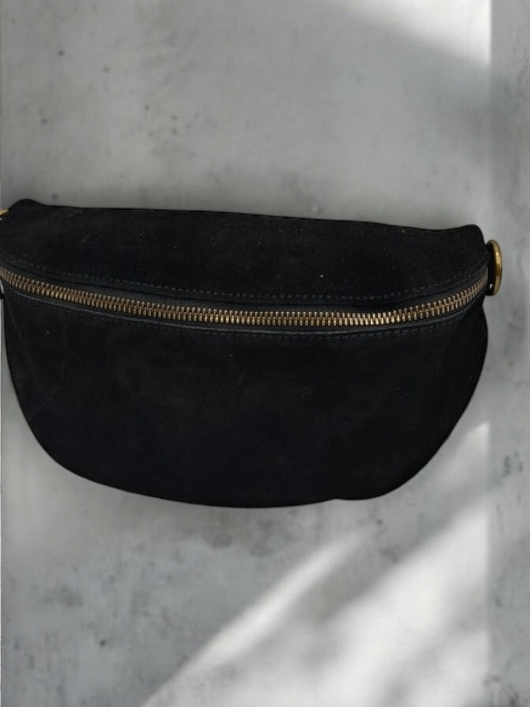 Sac banane cuir noir bandouliere cuir noir